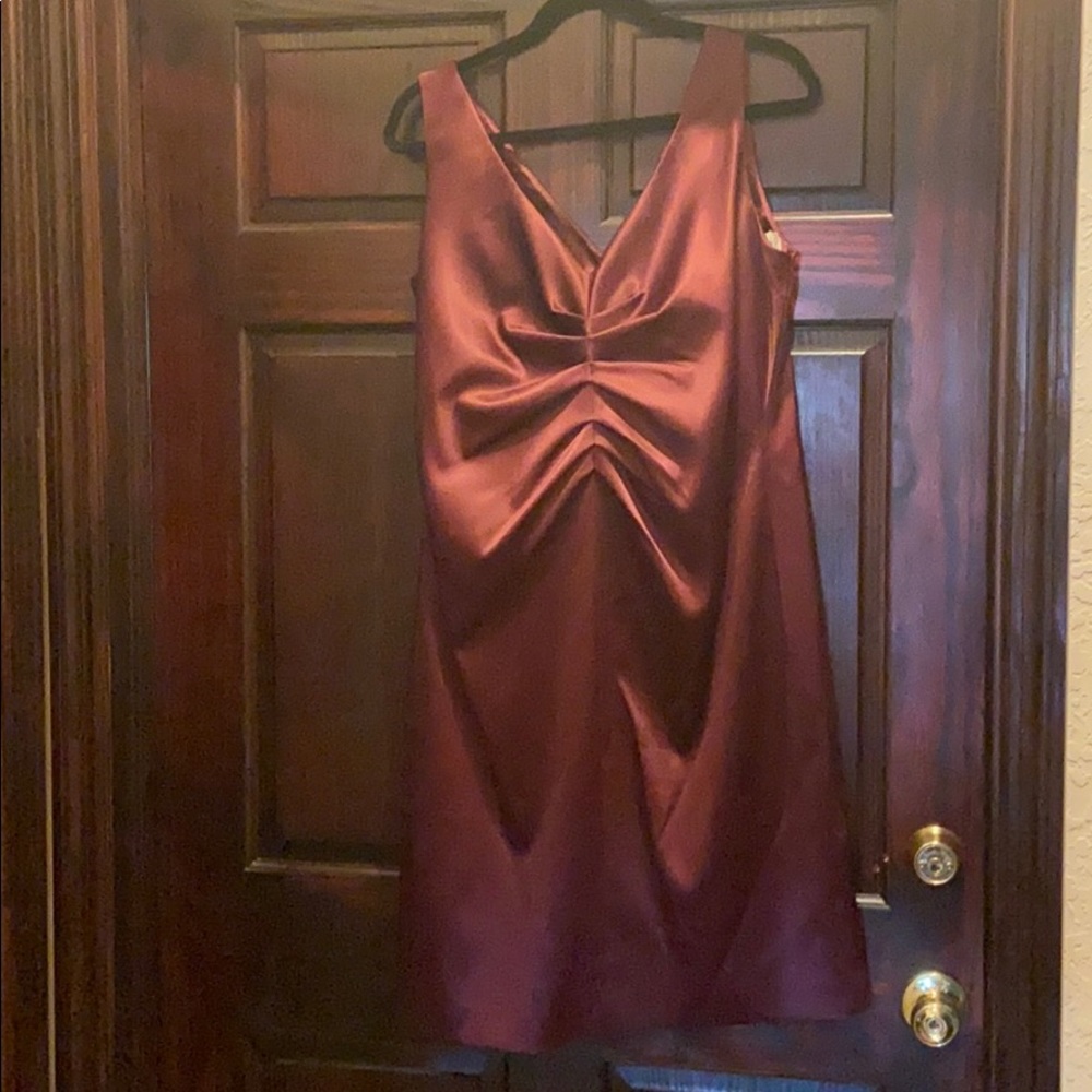 Satin evening dress